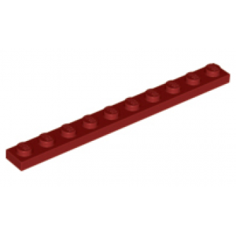 Plaat 1x10 Dark Red